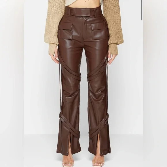 Maniere De Voir Pants Jumpsuits Maniere De Voir Brown Vegan - Main Image